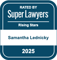 Rated by Super Lawyers | Samantha Lednicky | 2025